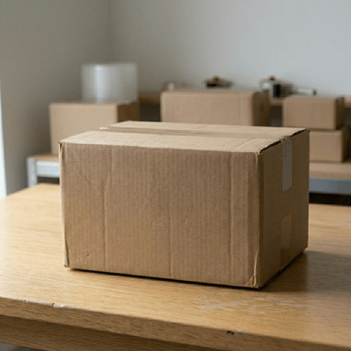 Нейтральная непрозрачная упаковка без названия магазина