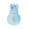 Вибратор Adrien Lastic Caress Blue с крутящимися насадками для стимуляции эрогенных зон || Вібратор Adrien Lastic Caress Blue з насадками для стимуляції ерогенних зон, які обертаються.