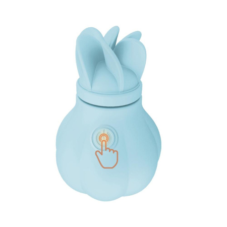 Вибратор Adrien Lastic Caress Blue с крутящимися насадками для стимуляции эрогенных зон || Вібратор Adrien Lastic Caress Blue з насадками для стимуляції ерогенних зон, які обертаються.