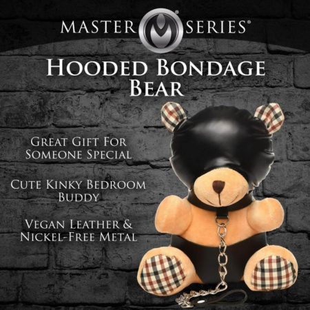 Игрушка плюшевый медведь HOODED Teddy Bear Plush, 23x16x12см || Іграшка плюшевий ведмідь HOODED Teddy Bear Plush, 23x16x12см
