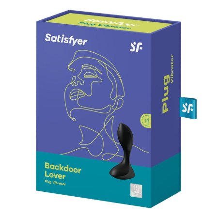 Анальная вибропробка Satisfyer Backdoor Lover Black || Анальна вібропробка Satisfyer Backdoor Lover Black