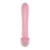 Вибратор-кролик с вибромассажером Satisfyer Triple Lover Pink, 3 мотора || Вібратор-кролик з вібромасажером Satisfyer Triple Lover Pink, 3 мотори