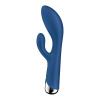 Вибратор-кролик с ротацией Satisfyer Spinning Rabbit 1 Blue, 3 мотора || Вібратор-кролик з ротацією Satisfyer Spinning Rabbit 1 Blue, 3 мотори