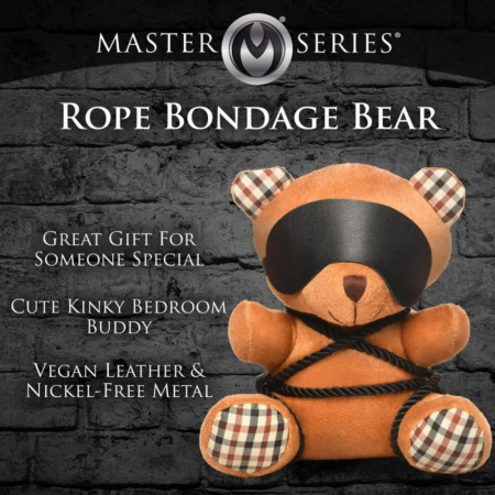 Игрушка плюшевый медведь ROPE Teddy Bear Plush, 22x16x12см || Іграшка плюшевий ведмідь ROPE Teddy Bear Plush, 22x16x12см