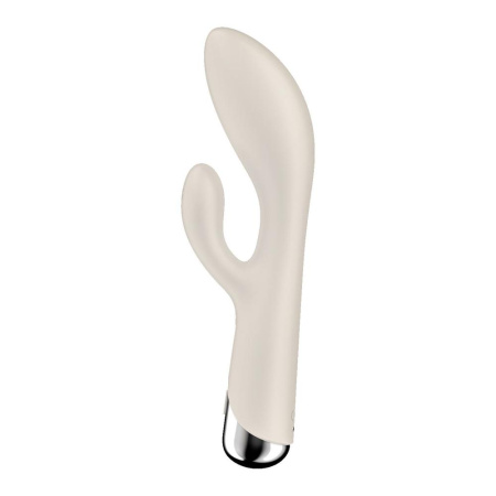 Вибратор-кролик с ротацией Satisfyer Spinning Rabbit 1 Beige, 3 мотора || Вібратор-кролик з ротацією Satisfyer Spinning Rabbit 1 Beige, 3 мотори