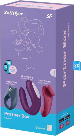 Набор Satisfyer Partner Box 3 (Double Joy, Sexy Secret + Royal One) || Набір Satisfyer Partner Box 3 (Double Joy, Sexy Secret + Royal One)