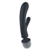 Вибратор-кролик с вибромассажером Satisfyer Triple Lover Grey, 3 мотора || Вібратор-кролик з вібромасажером Satisfyer Triple Lover Grey, 3 мотори