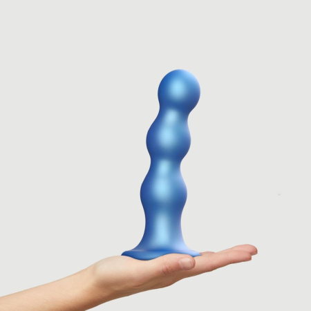 Насадка для страпона Strap-On-Me Dildo Plug Balls Blue Metallic XL || Насадка для страпона Strap-On-Me Dildo Plug Balls Blue Metallic XL