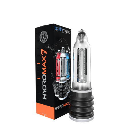 Гидропомпа Bathmate Hydromax 7 Clear (X30), для члена длиной от 12,5 до 18см, диаметр до 5см || Гідропомпа Bathmate Hydromax 7 Clear (X30), для члена довжиною від 12,5 до 18 см, діаметр до 5 см