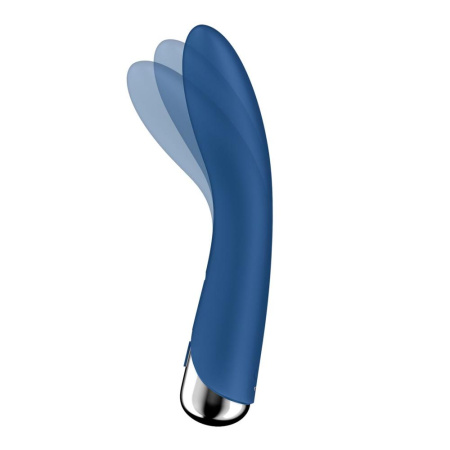 Вибратор точки G с вращением Satisfyer Spinning Vibe 1 Blue, 2 мотора || Вібратор точки G з обертанням Satisfyer Spinning Vibe 1 Blue, 2 мотори