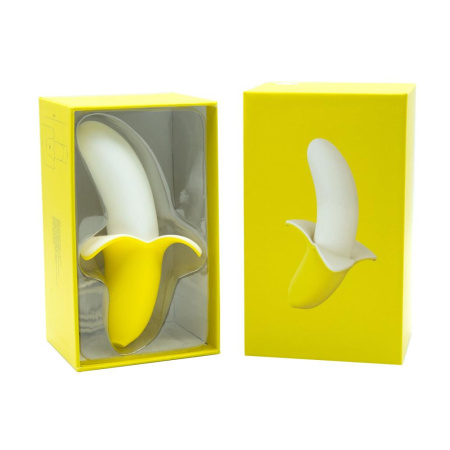 Вибратор-банан Banana Bliss Mini Silicone Vibrator, вагинально-клиторальная стимуляция, 10 режимов || Вібратор-банан Banana Bliss Mini Silicone Vibrator, вагінально-кліторальна стимуляція, 10 режимів
