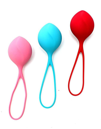 Вагинальные шарики Satisfyer Strengthening Balls (3шт), диаметр 3,8см, масса 62-82-98г, монолитные || Вагінальні кульки Satisfyer Strengthening Balls (3шт), діаметр 3,8 см, маса 62-82-98г, монолітні