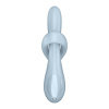 Вибратор с ротацией Satisfyer Heat Flex 4 Blue, подогрев до 39°C || Вібратор з ротацією Satisfyer Heat Flex 4 Blue, підігрів до 39°C