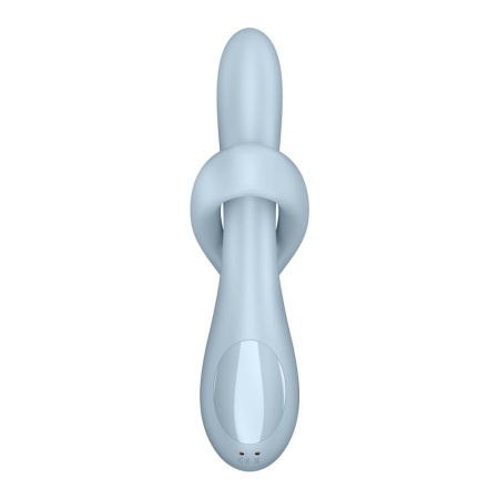 Вибратор с ротацией Satisfyer Heat Flex 4 Blue, подогрев до 39°C || Вібратор з ротацією Satisfyer Heat Flex 4 Blue, підігрів до 39°C