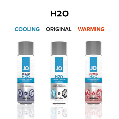 Согревающая смазка на водной основе JO H2O WARMING (240 мл) с экстрактом перечной мяты || Зігрівальна змазка на водній основі JO H2O WARMING (240 мл) з екстрактом перцевої м’яти