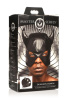 Маска с рогами Master Series: Dungeon Demon Bondage Mask with Horns, черная || Маска з рогами Master Series: Dungeon Demon Bondage Mask with Horns, чорна