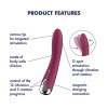 Вибратор точки G с вращением Satisfyer Spinning Vibe 1 Red, 2 мотора || Вібратор точки G з обертанням Satisfyer Spinning Vibe 1 Red, 2 мотори