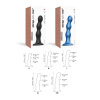 Насадка для страпона Strap-On-Me Dildo Plug Balls Blue Metallic M || Насадка для страпона Strap-On-Me Dildo Plug Balls Blue Metallic M