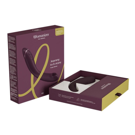Вибратор для точки G с вакуумной стимуляцией Womanizer OG Aubergine || Вібратор для точки G з вакуумною стимуляцією Womanizer OG Aubergine