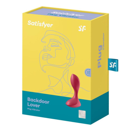 Анальная вибропробка Satisfyer Backdoor Lover Red || Анальна вібропробка Satisfyer Backdoor Lover Red