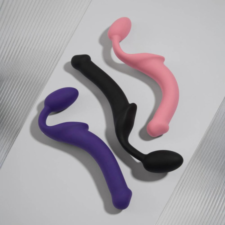 Безремневой страпон Strap-On-Me Rose XL, полностью регулируемый, диаметр 4,5см || Безремінний страпон Strap-On-Me Rose XL, повністю регульований, діаметр 4,5 см