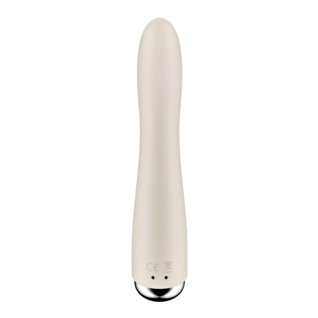 Вибратор точки G с вращением Satisfyer Spinning Vibe 1 Beige, 2 мотора || Вібратор точки G з обертанням Satisfyer Spinning Vibe 1 Beige, 2 мотори
