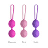 Вагинальные шарики Adrien Lastic Geisha Lastic Balls Mini Magenta (S), диаметр 3,4см, вес 85гр || Вагінальні кульки Adrien Lastic Geisha Lastic Balls Mini Magenta (S), діаметр 3,4 см, вага 85 г
