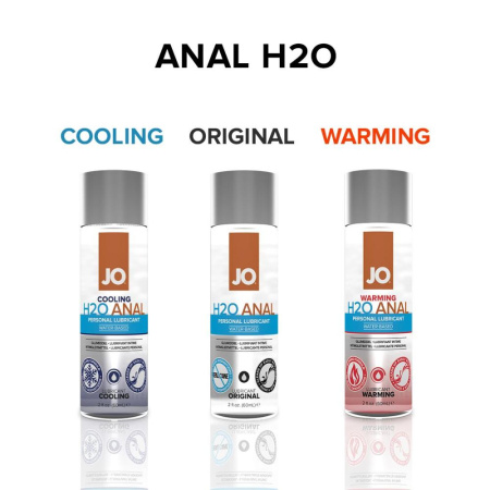 Анальная смазка JO ANAL H2O — COOLING (60 мл) охлаждающая, на водной основе || Анальна змазка JO ANAL H2O — COOLING (60 мл) охолоджувальна, на водній основі