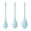 Набор йони бусин Satisfyer Yoni Power 2 Light Blue, диаметр 2-2,5-3см, вес 22-44-73гр || Набір йоні намистин Satisfyer Yoni Power 2 Light Blue, диаметр 2-2,5-3см, вес 22-44-73гр