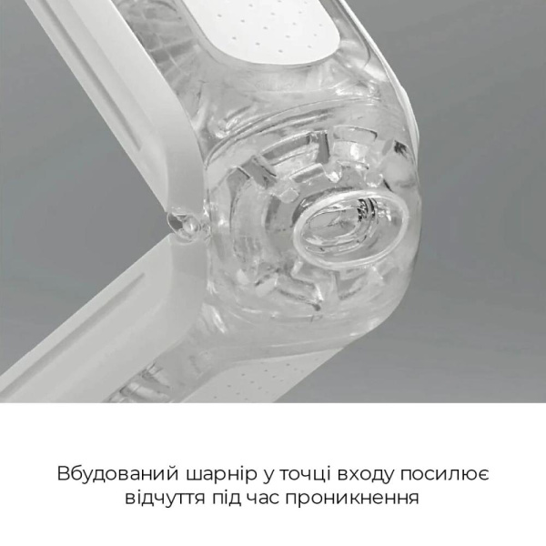 Мастурбатор Tenga Flip Zero White, изменяемая интенсивность стимуляции, раскладной