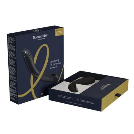 Вибратор для точки G с вакуумной стимуляцией Womanizer OG Dark Grey || Вібратор для точки G з вакуумною стимуляцією Womanizer OG Dark Grey