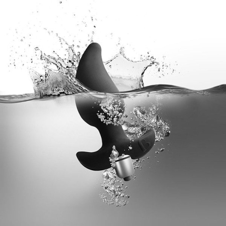 Анальный вибростимулятор Rocks Off Butt Quiver Black, стимуляция простаты, макс. диаметр 4,3 см || Анальний вібростимулятор Rocks Off Butt Quiver Black, стимуляція простати, макс. діаметр 4,3 см