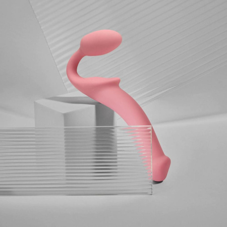 Безремневой страпон Strap-On-Me Rose M, полностью регулируемый, диаметр 3,3см || Безремінний страпон Strap-On-Me Rose M, повністю регульований, діаметр 3,3 см