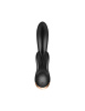 Смарт вибратор-кролик с двойным отростком Satisfyer Double Flex Black || Смарт вібратор-кролик із подвійним відростком Satisfyer Double Flex Black