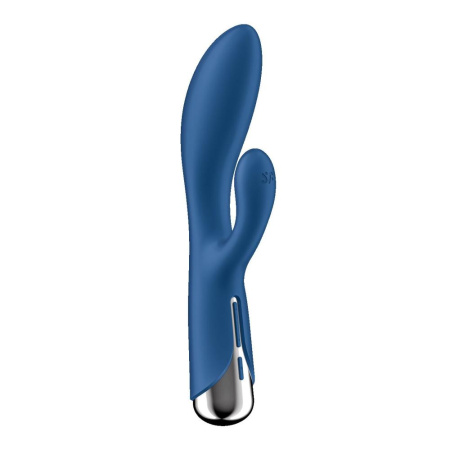 Вибратор-кролик с ротацией Satisfyer Spinning Rabbit 1 Blue, 3 мотора || Вібратор-кролик з ротацією Satisfyer Spinning Rabbit 1 Blue, 3 мотори