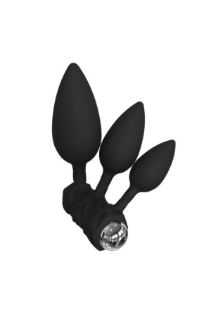 Набор анальных вибропробок Bathmate Anal Training Plugs VIBE, диаметр 2,5см - 3,1см - 3,8см || Набір анальних вібропробок Bathmate Anal Training Plugs VIBE, діаметр 2,5 см - 3,1см - 3,8см