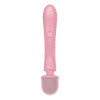 Вибратор-кролик с вибромассажером Satisfyer Triple Lover Pink, 3 мотора || Вібратор-кролик з вібромасажером Satisfyer Triple Lover Pink, 3 мотори