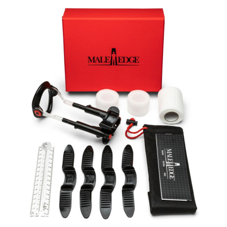 Экстендер для увеличения члена Male Edge Pro, ремешковый, масса всего 65 г, прочный пластик || Екстендер для збільшення члена Male Edge Pro, ремінцевий, маса всього 65 г, міцний пластик
