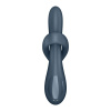 Вибратор с ротацией Satisfyer Heat Flex 4 Grey, подогрев до 39°C || Вібратор з ротацією Satisfyer Heat Flex 4 Grey, підігрів до 39°C
