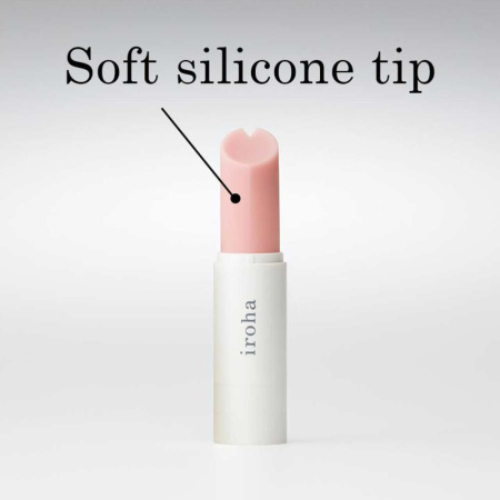 Вибратор-помада IROHA STICK White, плавное увеличение мощности || Вібратор-помада IROHA STICK White