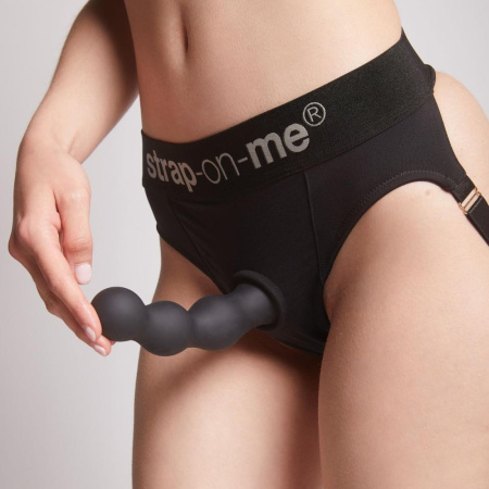 Насадка для страпона Strap-On-Me Dildo Plug Balls Black XL || Насадка для страпона Strap-On-Me Dildo Plug Balls Black XL