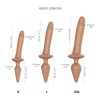 Анальная пробка с дилдо 2в1 Strap-On-Me SWITCH PLUG-IN REALISTIC DILDO Caramel S, диаметр 3,3/2,9 см || Анальна пробка з дилдо 2в1 Strap-On-Me SWITCH PLUG-IN REALISTIC DILDO Caramel S, діаметр 3,3/2,9 см