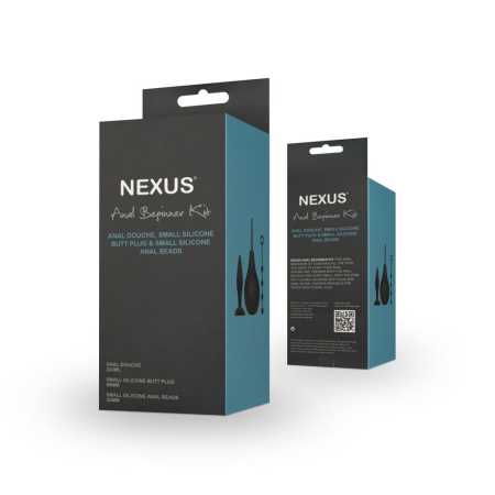 Набор новичка для анальной стимуляции Nexus ANAL BEGINNER KIT, спринцовка, анальные бусы и пробка || Набір новачка для анальної стимуляції Nexus ANAL BEGINNER KIT, спринцівка, анальне намисто і пробка