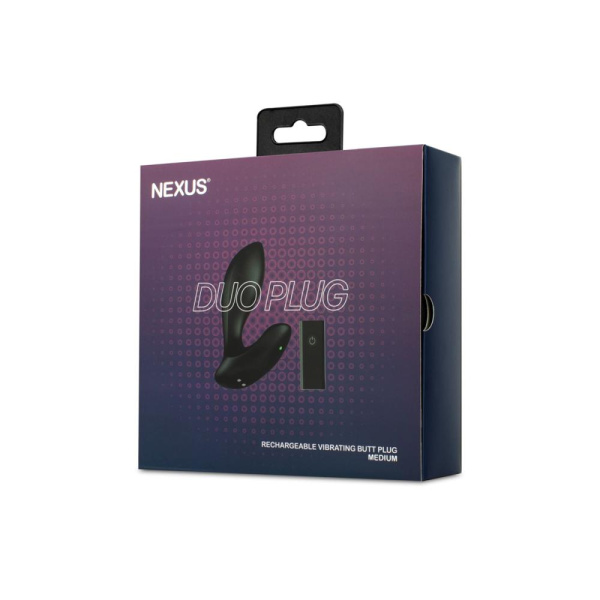 Анальная вибропробка Nexus DUO Plug Medium, пульт ДУ