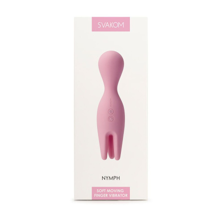 Двойной вибратор для чувствительных зон Svakom Nymph Pale Pink || Подвійний вібратор для чутливих зон Svakom Nymph Pale Pink