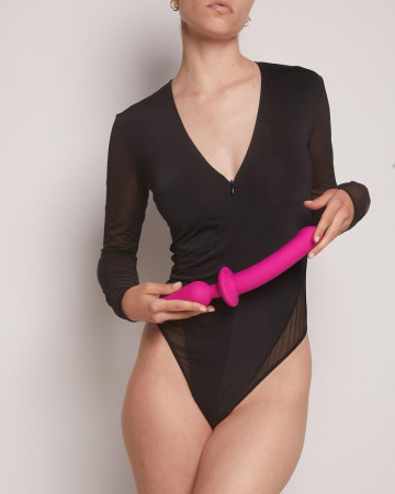 Анальная пробка с дилдо 2в1 Strap-On-Me SWITCH PLUG-IN DILDO Fuchsia L, диаметр 4,5/3,4 см || Анальна пробка з дилдо 2в1 Strap-On-Me SWITCH PLUG-IN DILDO Fuchsia L, діаметр 4,5/3,4 см